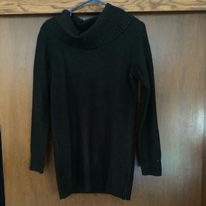 Tunic cowl neck sweater